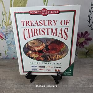 Treasury of Christmas Recipe Collection of Famous Brands 3 Books in One 1989